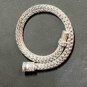 Vintage 18k white gold bracelet unisex